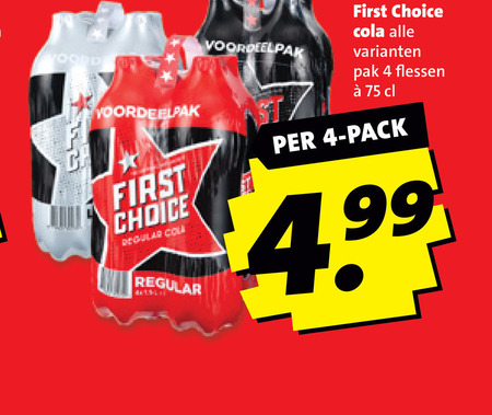 First Choice   cola folder aanbieding bij  Boni - details