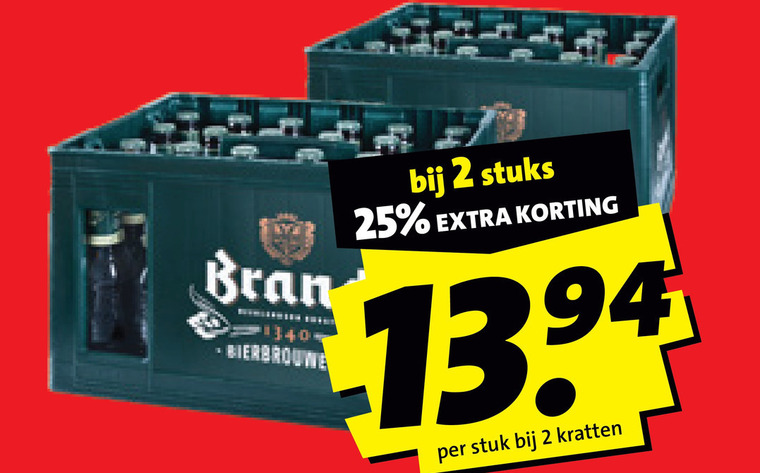 Brand   krat bier folder aanbieding bij  Boni - details