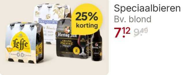 Leffe   speciaalbier, blikje bier folder aanbieding bij  Picnic - details