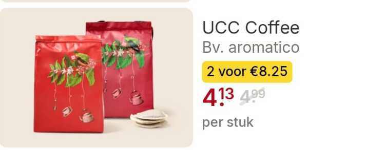 UCC   koffiepad folder aanbieding bij  Picnic - details