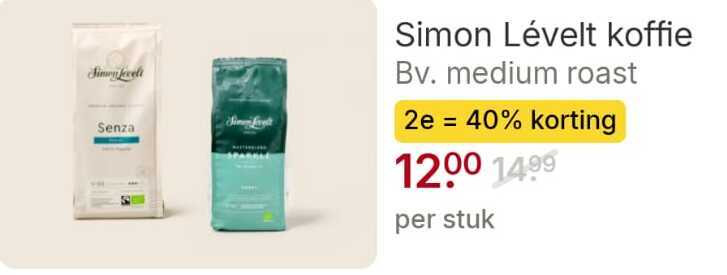 Simon Levelt   koffie folder aanbieding bij  Picnic - details