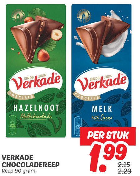 Verkade   chocolade folder aanbieding bij  Dekamarkt - details