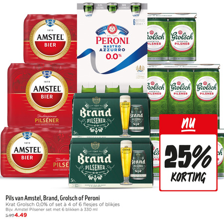 Amstel   blikje bier folder aanbieding bij  Jumbo - details