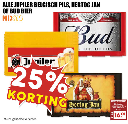 Jupiler   krat bier folder aanbieding bij  MCD&nbsp;Supermarkt&nbsp;Basis - details
