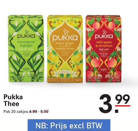 Pukka   thee folder aanbieding bij  Sligro - details