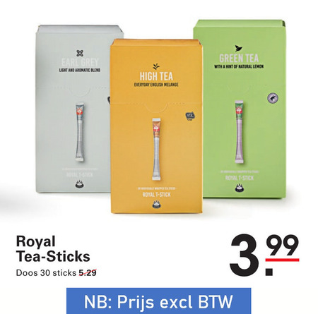 royal   thee folder aanbieding bij  Sligro - details