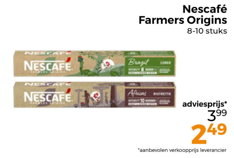 Nescafe   koffiecups folder aanbieding bij  Trekpleister - details
