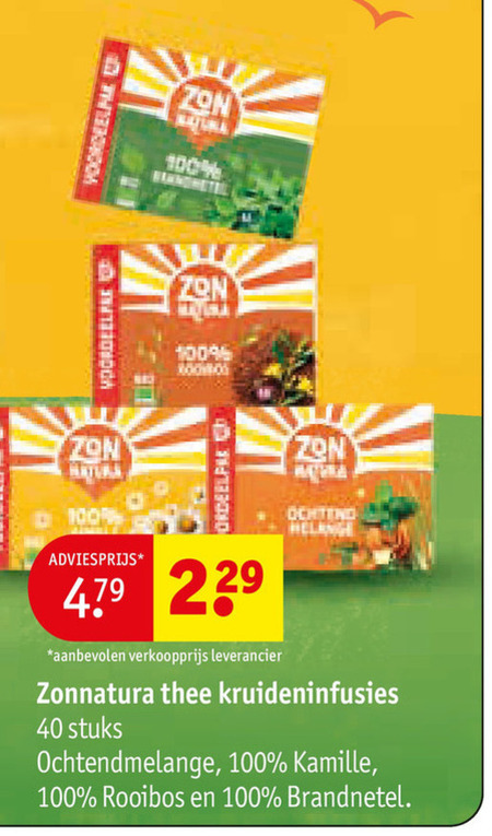Zonnatura   thee folder aanbieding bij  Kruidvat - details