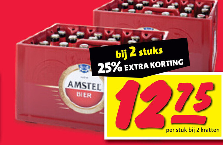 Amstel   krat bier folder aanbieding bij  Nettorama - details