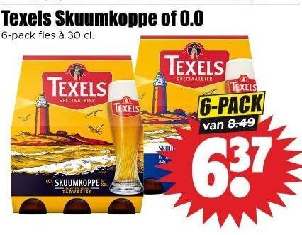 Texels   speciaalbier folder aanbieding bij  Dirk - details