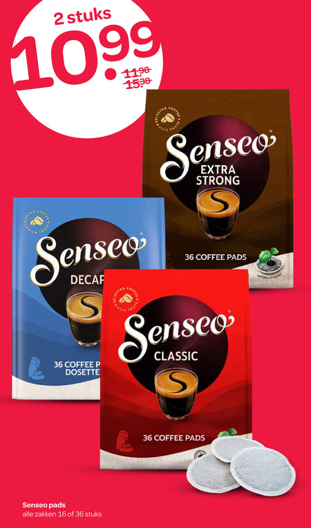 Douwe Egberts Senseo   koffiepad folder aanbieding bij  Spar - details