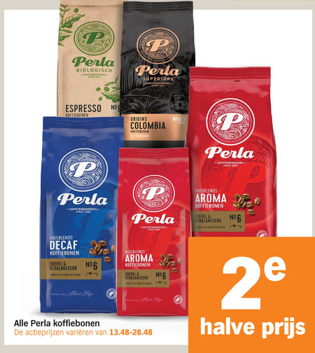 Perla   koffiebonen folder aanbieding bij  Albert&nbsp;Heijn - details