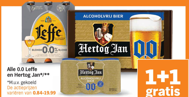 Hertog Jan   alcoholvrij bier folder aanbieding bij  Albert&nbsp;Heijn - details