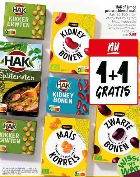 Hak   bonen folder aanbieding bij  Jumbo - details
