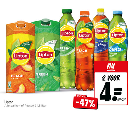 Lipton   ice tea folder aanbieding bij  Jumbo - details