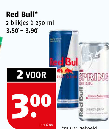 Red Bull   energiedrank folder aanbieding bij  Poiesz - details