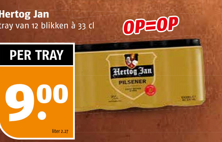Hertog Jan   blikje bier folder aanbieding bij  Poiesz - details