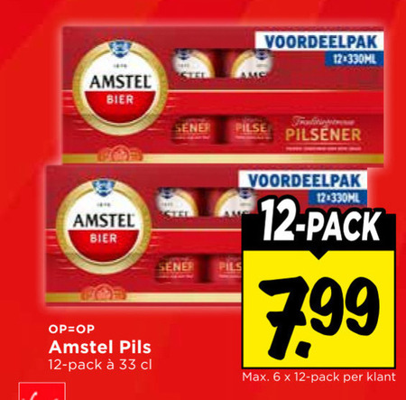 Amstel   blikje bier folder aanbieding bij  Vomar - details