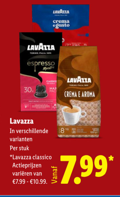 Lavazza   koffie folder aanbieding bij  Lidl - details