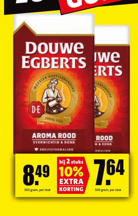 Douwe Egberts   koffie folder aanbieding bij  Boni - details