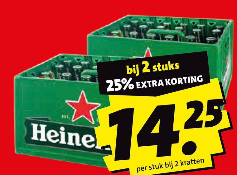 Heineken   krat bier folder aanbieding bij  Boni - details