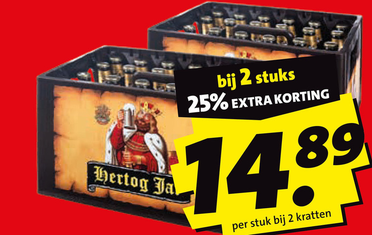 Hertog Jan   krat bier folder aanbieding bij  Boni - details