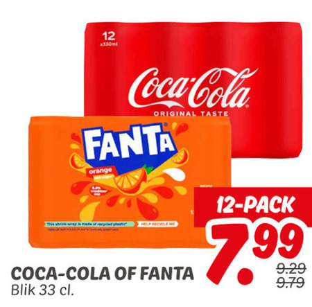 Fanta   cola, frisdrank folder aanbieding bij  Dekamarkt - details