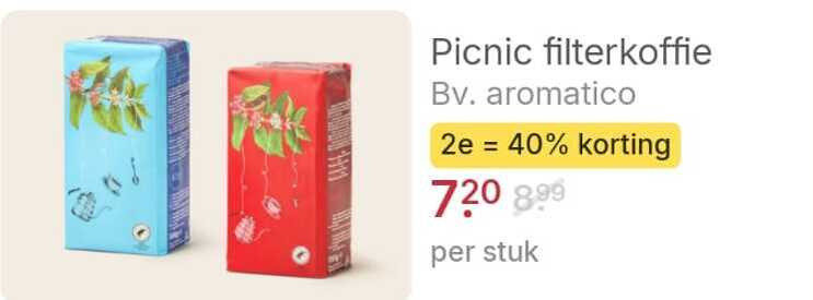 Picnic   koffie folder aanbieding bij  Picnic - details