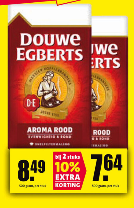 Douwe Egberts   koffie folder aanbieding bij  Nettorama - details