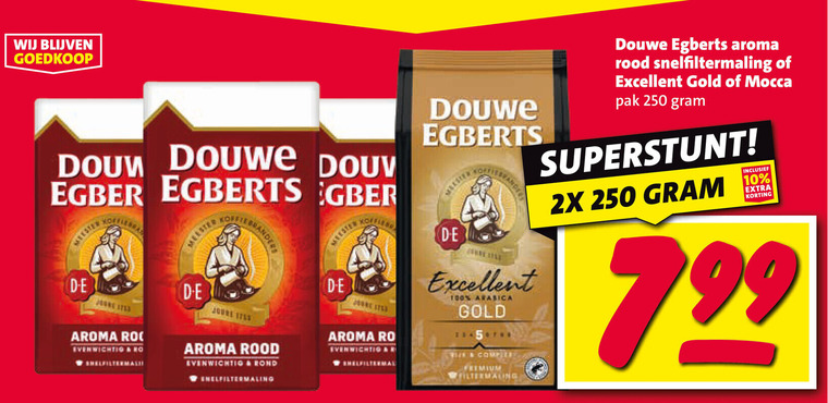 Douwe Egberts   koffie folder aanbieding bij  Nettorama - details