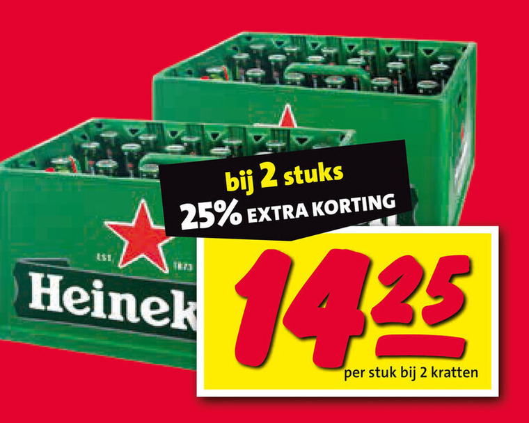 Heineken   krat bier folder aanbieding bij  Nettorama - details