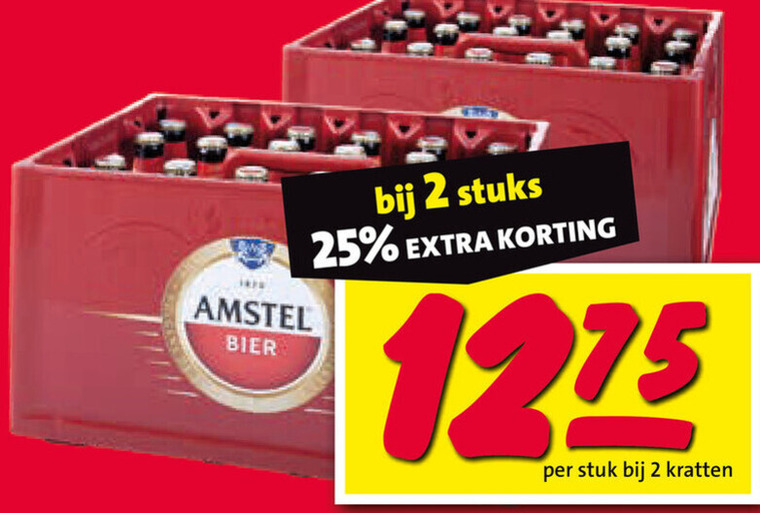 Amstel   krat bier folder aanbieding bij  Nettorama - details