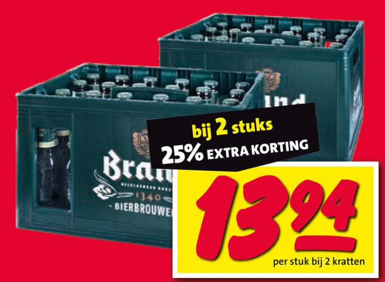 Brand   krat bier folder aanbieding bij  Nettorama - details