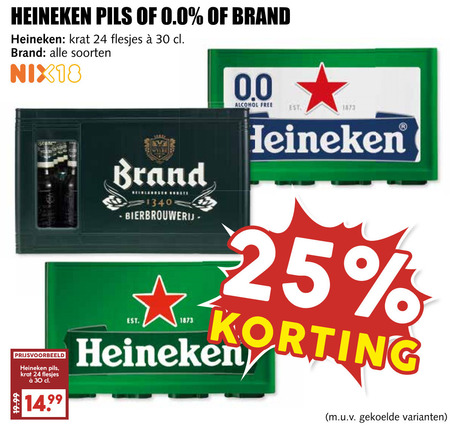 Heineken 0.0   krat bier folder aanbieding bij  MCD&nbsp;Supermarkt&nbsp;Basis - details
