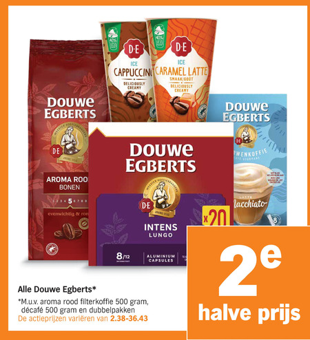 Douwe Egberts   koffiebonen, koffie folder aanbieding bij  Albert&nbsp;Heijn - details