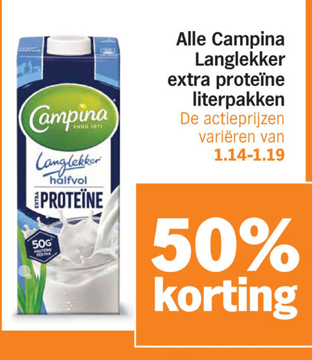 Campina   melk folder aanbieding bij  Albert&nbsp;Heijn - details