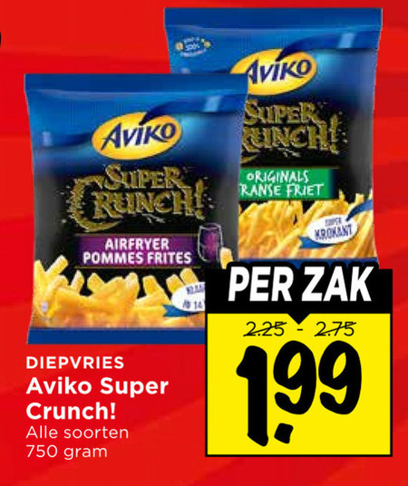 Aviko   patat folder aanbieding bij  Vomar - details