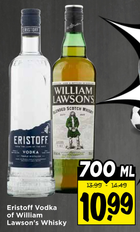 William Lawsons   whisky, wodka folder aanbieding bij  Vomar - details