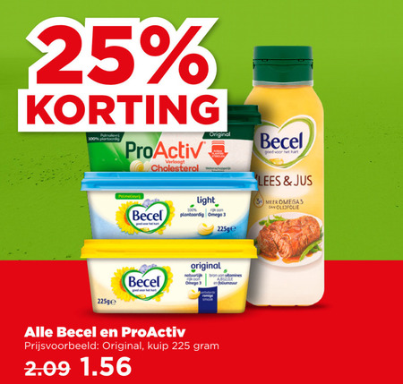 Becel   olie en vetten, margarine folder aanbieding bij  Plus - details
