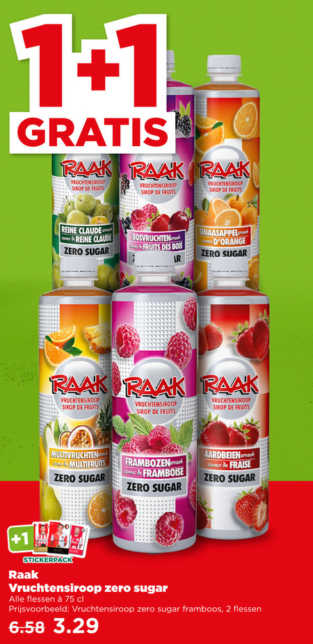 Raak   limonadesiroop folder aanbieding bij  Plus - details