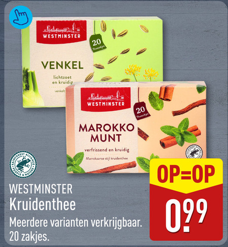 Westminster   thee folder aanbieding bij  Aldi - details