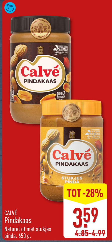 Calve   pindakaas folder aanbieding bij  Aldi - details