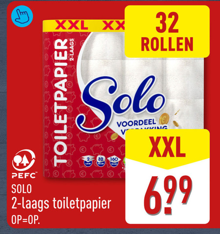 Solo   toiletpapier folder aanbieding bij  Aldi - details