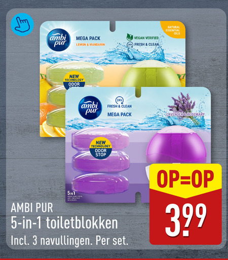 Ambi Pur   toiletblok folder aanbieding bij  Aldi - details