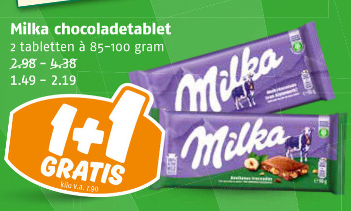 Milka   chocolade folder aanbieding bij  Poiesz - details