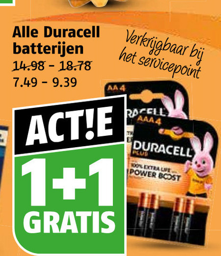 Duracell   batterij folder aanbieding bij  Poiesz - details