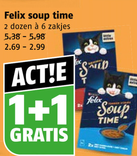 Felix   kattenvoer folder aanbieding bij  Poiesz - details