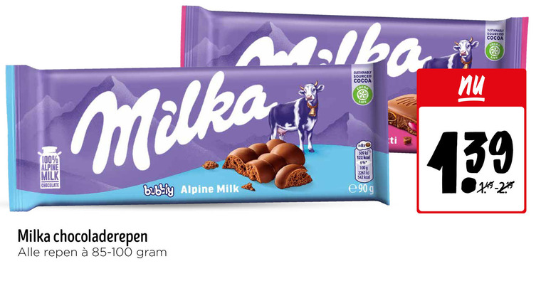 Milka   chocolade folder aanbieding bij  Jumbo - details