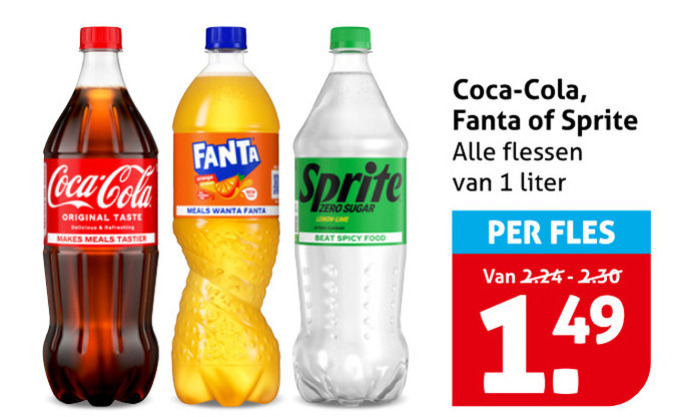 Fanta   cola, frisdrank folder aanbieding bij  Hoogvliet - details