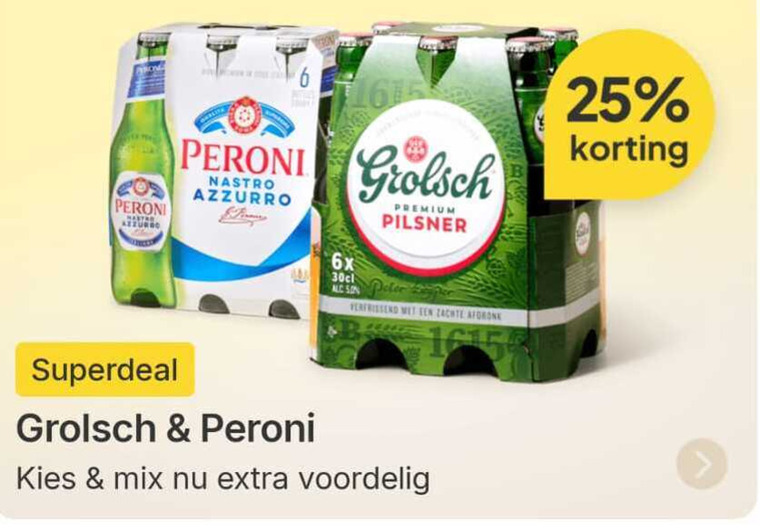 Grolsch   blikje bier folder aanbieding bij  Picnic - details